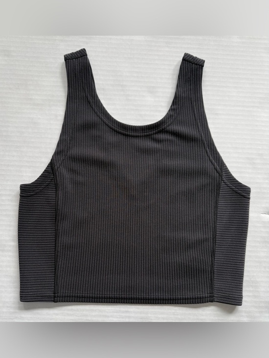lululemon athletica Tops - Lululemon Ribbed Softstreme Cropped Tank Top Black Size 6